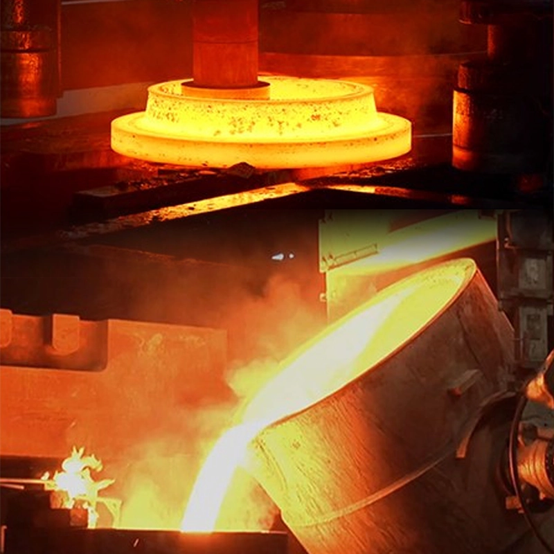 Forging and investment casting flange