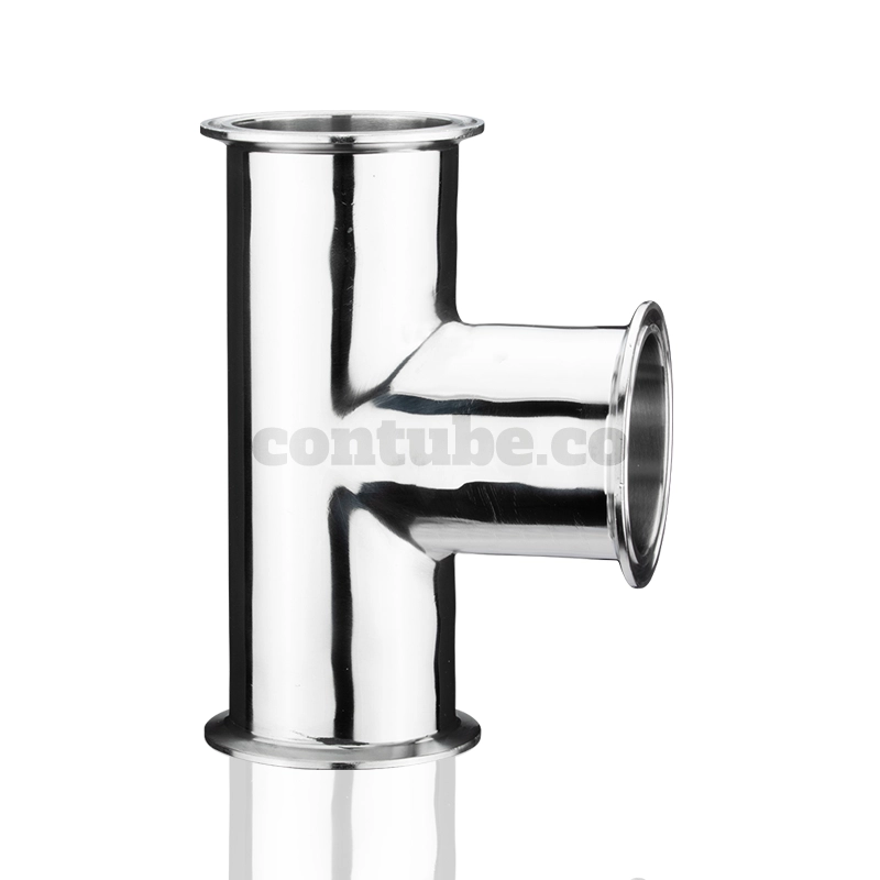 sanitary clamp straight tee