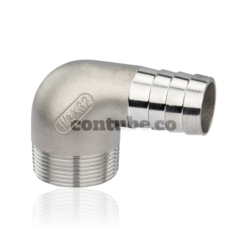 stainless steel male hose nipple 90elbow